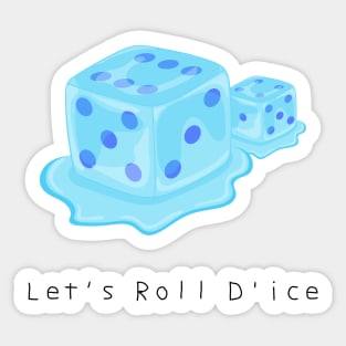 cute dice Sticker